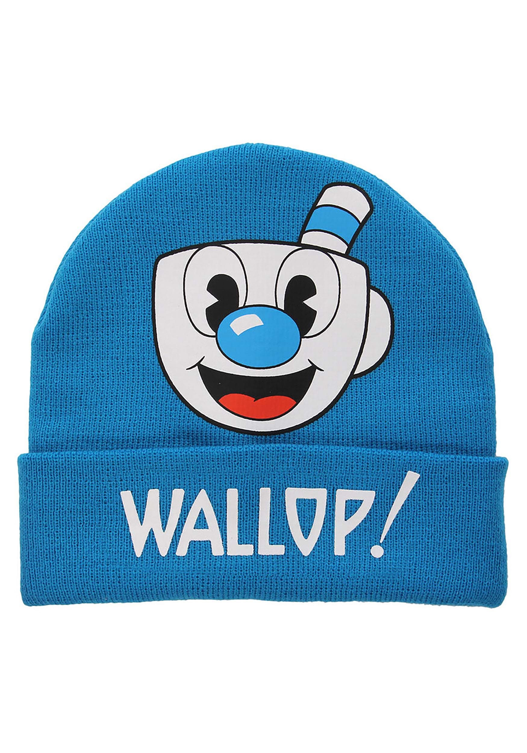 Mugman Printed Folded Cuff Knitted Winter Hat